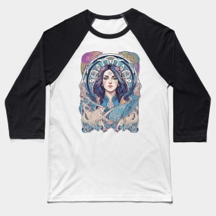 Art Nouveau Baseball T-Shirt